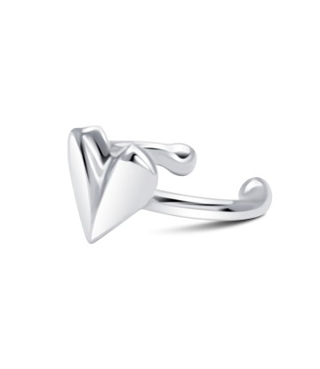 Heart Silver Ear Cuff EC-1369